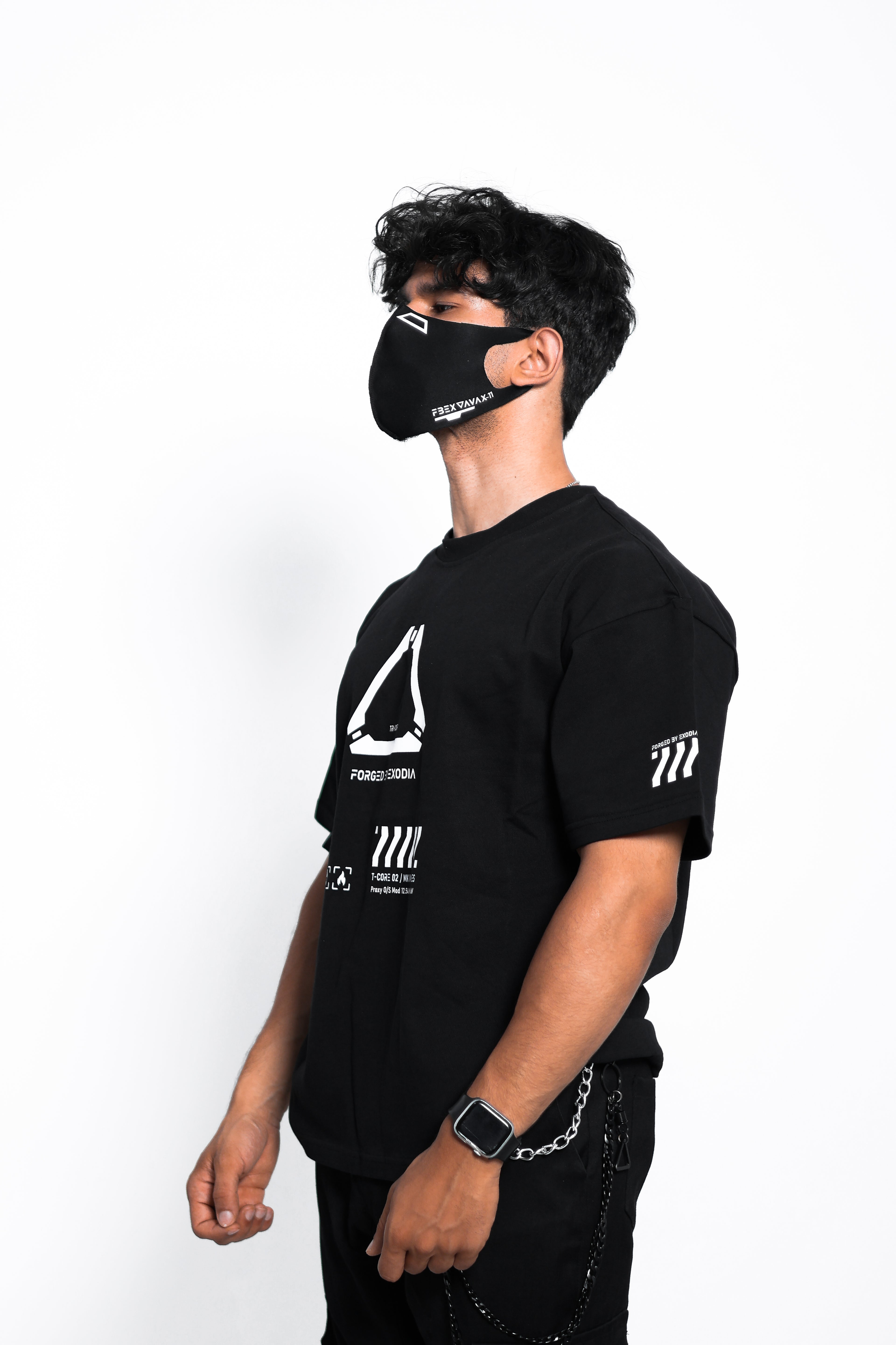 V3-3 Black Light Oversized T-Shirt