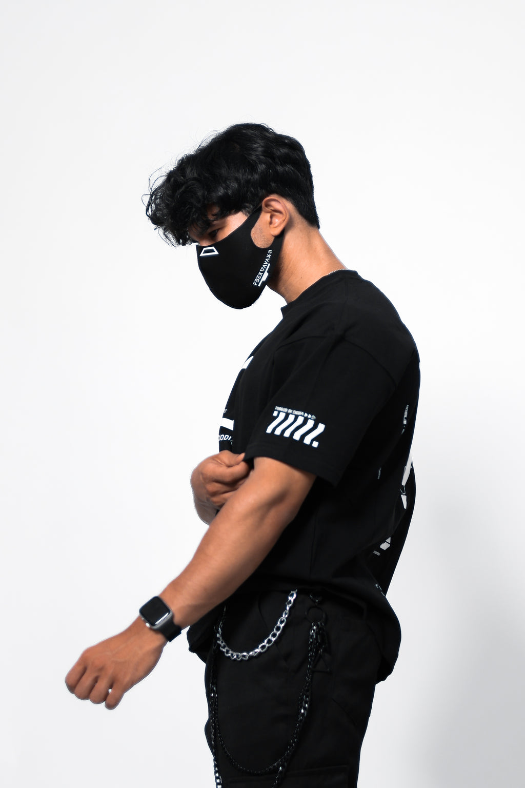 SMRI-X Black Oversized T-Shirt