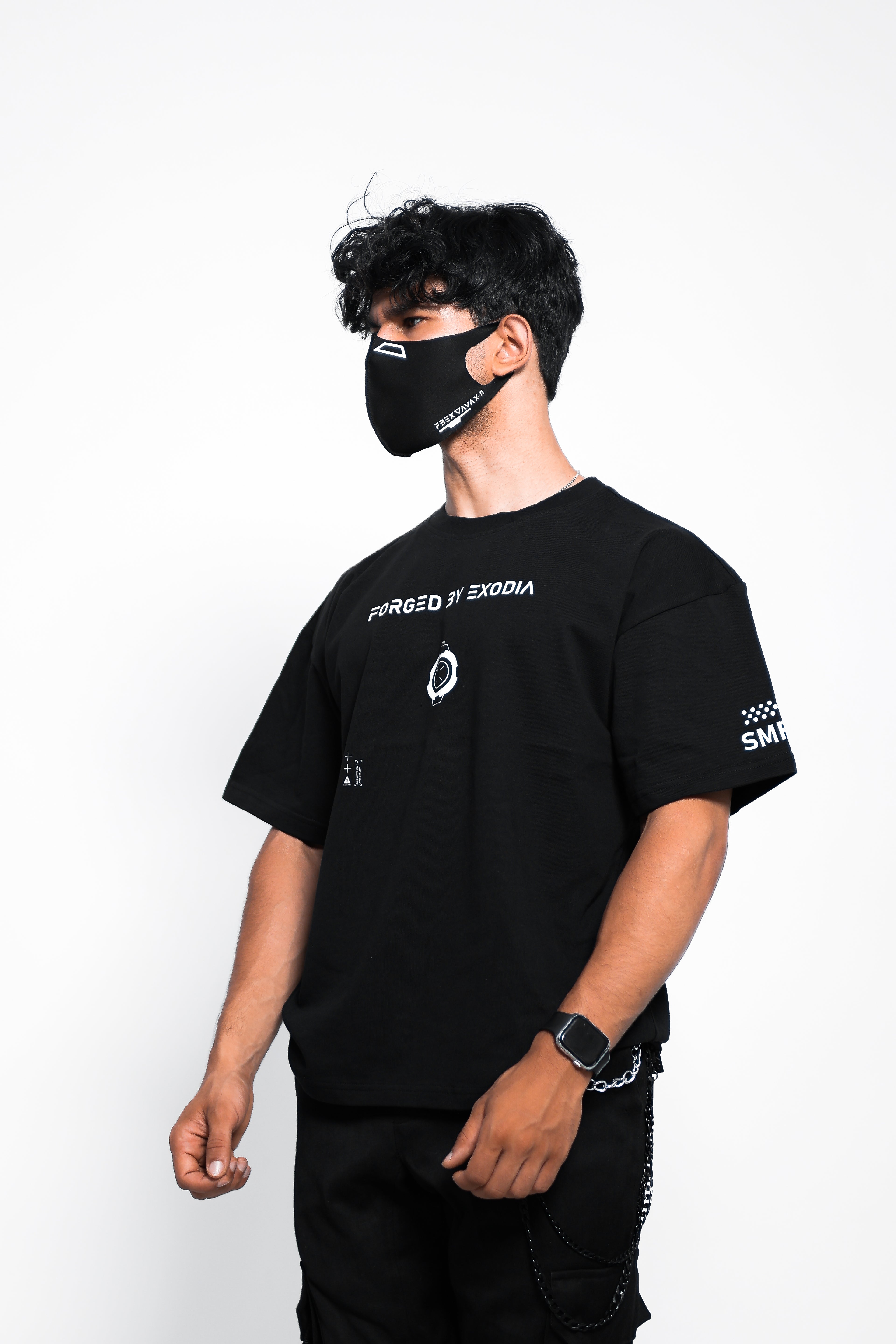 SMRI-X Black Oversized T-Shirt