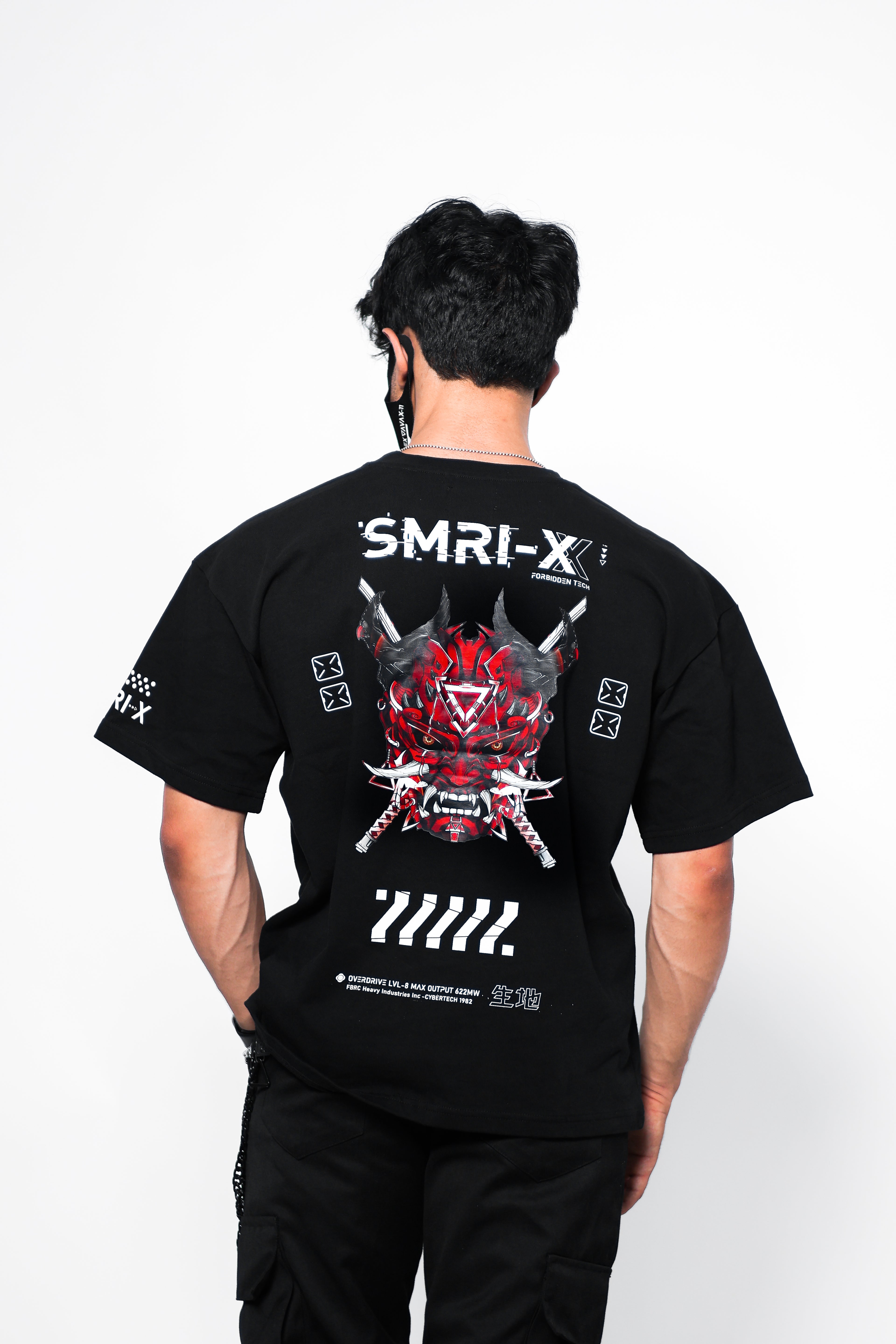 SMRI-X Black Oversized T-Shirt