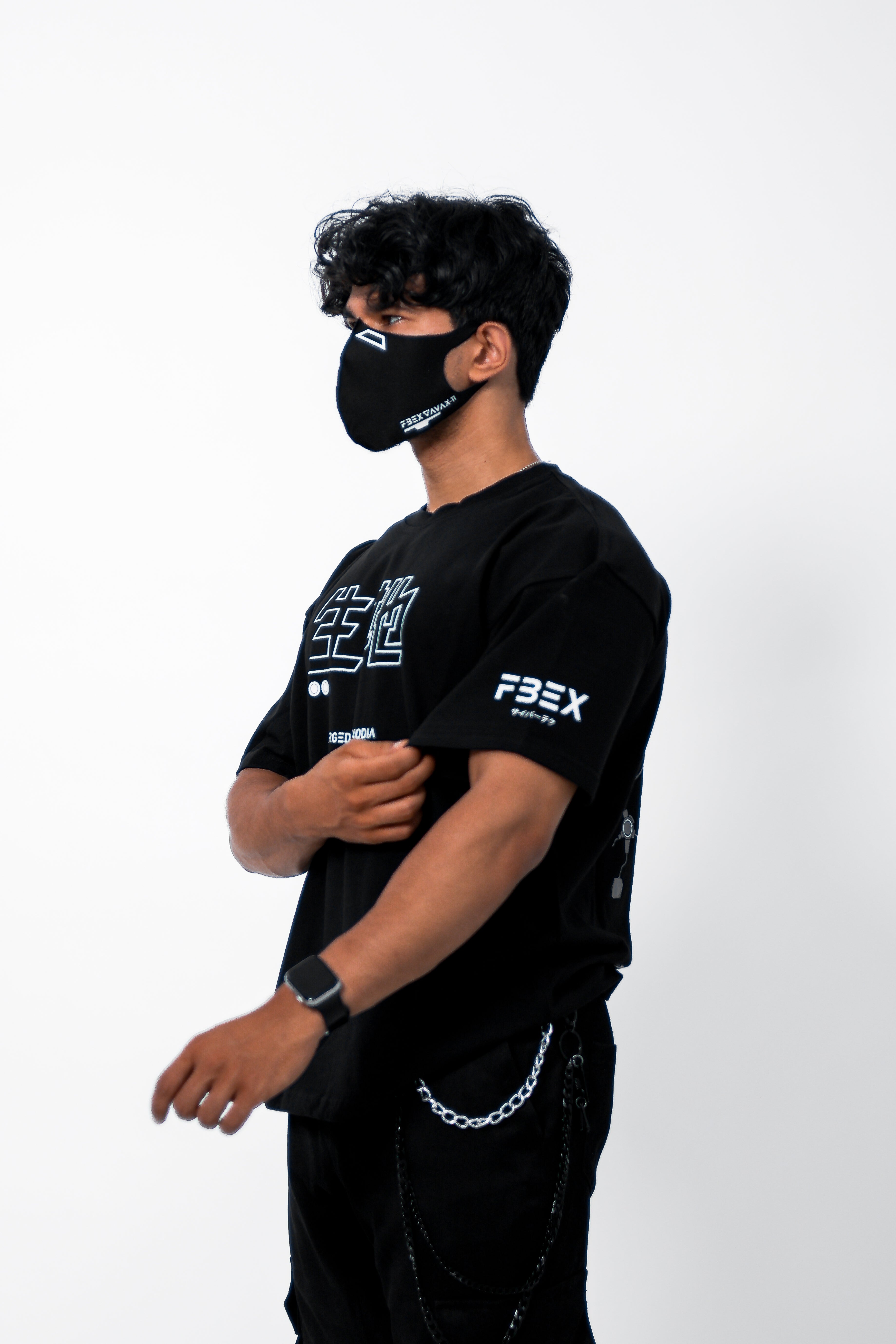 Kitsune-5X Black T-Shirt